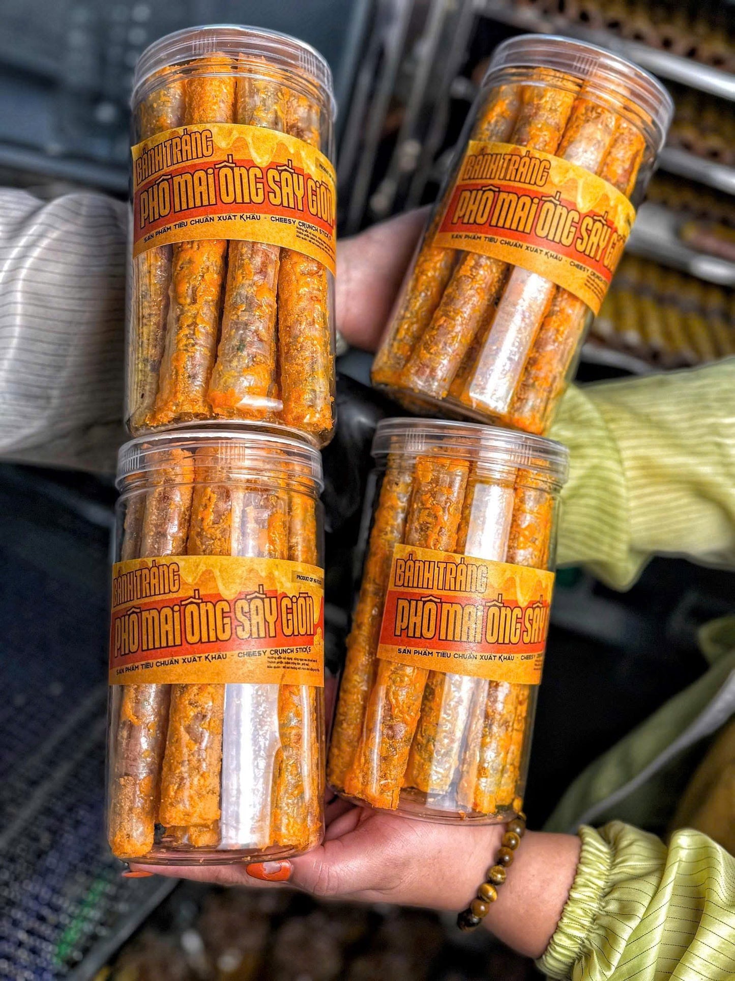 Phô Mai Ống Sấy Giòn Hũ