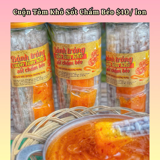 Cuộn Tôm Khô Sốt Chấm Béo